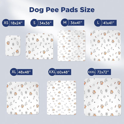 Washable Pee Pads for Dogs, 2 Pack Large 36"X41" Super Absorbent Reusable Training Pads