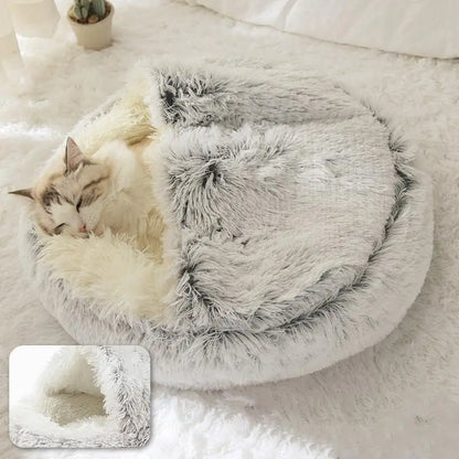 Nest Cave - Soft Plush Pet Bed with Cover 