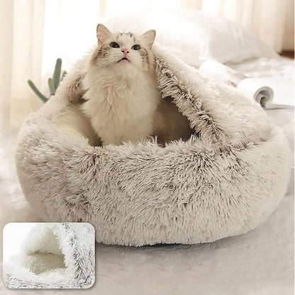 Nest Cave - Soft Plush Pet Bed with Cover 