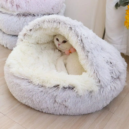 Nest Cave - Soft Plush Pet Bed with Cover 