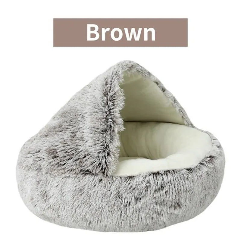 Nest Cave - Soft Plush Pet Bed with Cover 